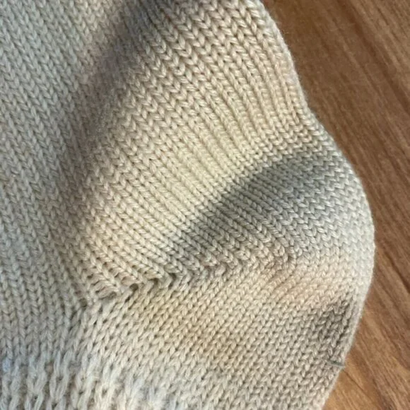 Vintage Wigwam TallSnowflake Cream/Brown Socks